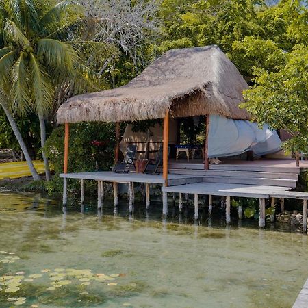 Apartamento Private Bungalow @ Bacalar 7 Colors Lagoon Exterior foto