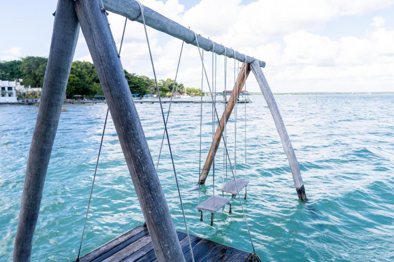 Apartamento Private Bungalow @ Bacalar 7 Colors Lagoon Exterior foto