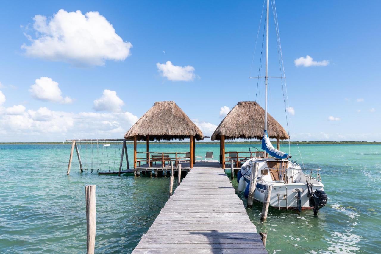 Apartamento Private Bungalow @ Bacalar 7 Colors Lagoon Exterior foto