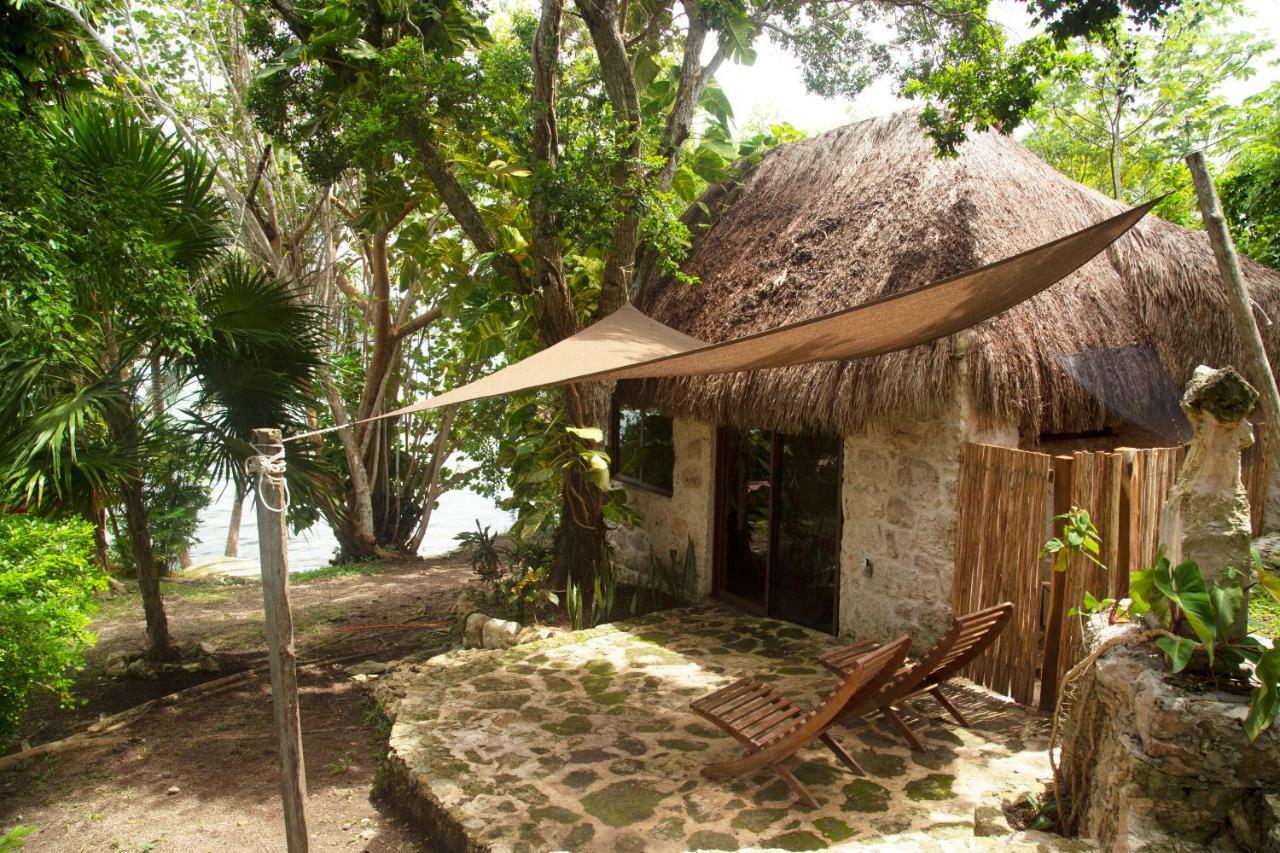 Apartamento Private Bungalow @ Bacalar 7 Colors Lagoon Exterior foto